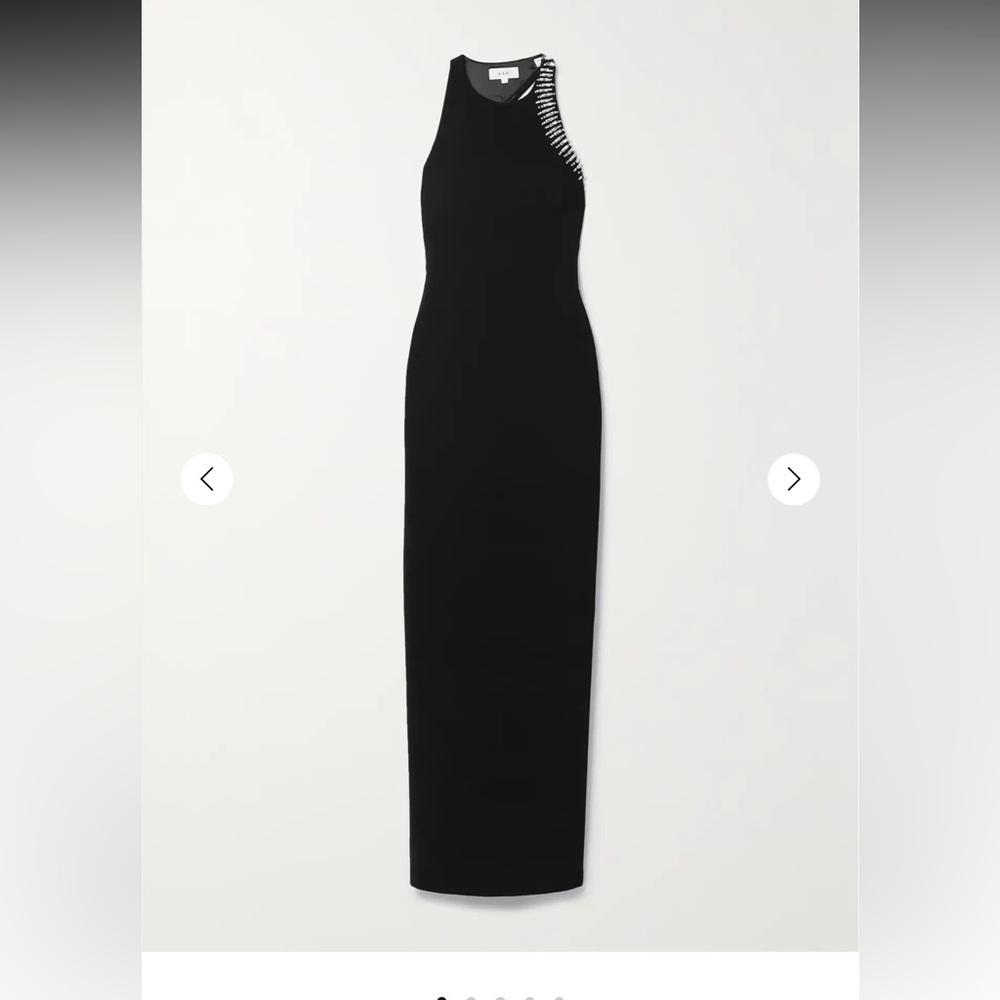 ALC Skyler black open back gown